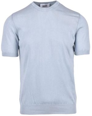 Alpha Studio Round-Neck Knitwear - Azul