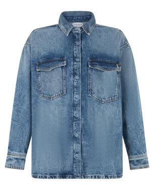 ICON DENIM Denim Shirts - Blu
