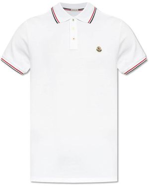 Moncler Polo Shirts - White