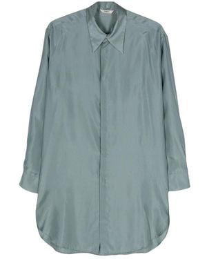 Barena Lela Pura Zijden Blouse - Blauw