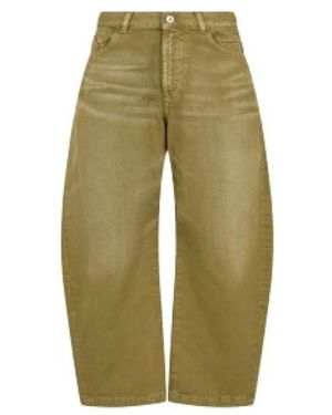 The Attico Loose Fit Jeans - Green