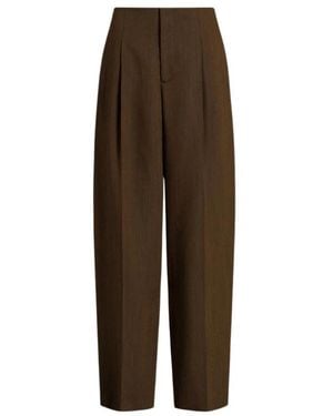 Alberta Ferretti Tapered Trousers - Brown