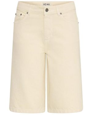 Ichi Denim Shorts - Natural