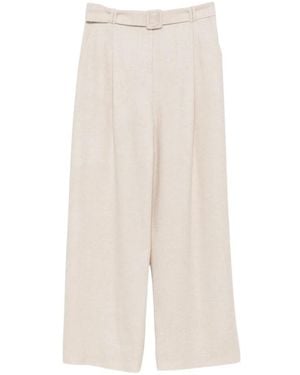 Eleventy Wide Trousers - Natural