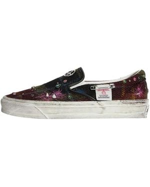 Vans Premium Classic Harris Tweed Slip‑On - Braun