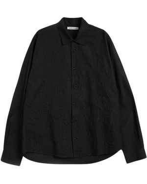 YMC Camicia Curtis Embroidery - Schwarz