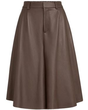 Brunello Cucinelli Leren Broek - Bruin