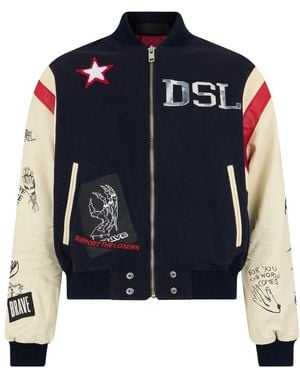DIESEL Bomber Jackets - Blu