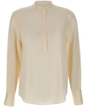 Filippa K Blouse Met Opstaande Kraag - Wit