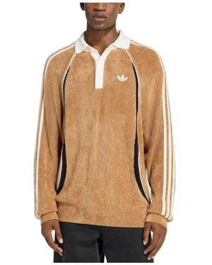 adidas Tops ,Teamgeist Retro Remix Polo Shirt - Naturel