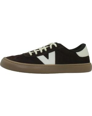 Victoria Schoenen ,Bruin ,Suède Olmo Barefoot Serraje - Zwart