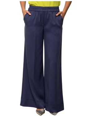 Kaos Wijde Broek Met Elastische Tailleband - Blauw