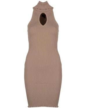 Guess Rib-Knit Mini Jurk - Bruin