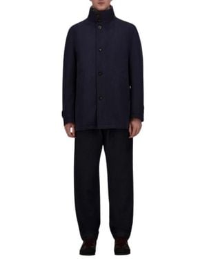 Herno Single-Breasted Coats - Bleu