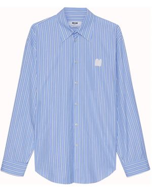 MSGM Casual Shirts - Azul