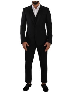 Dolce & Gabbana Single Breasted Suits - Negro