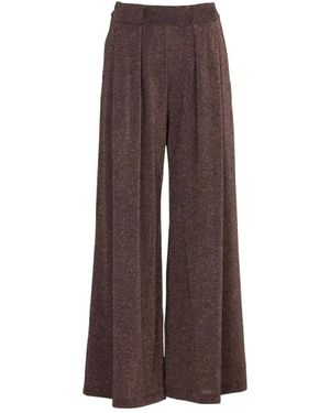Momoní Wide Trousers - Marrone