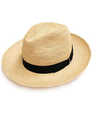 Borsalino Accessoires ,Panama Semi-Crochet Hoed - Metallic