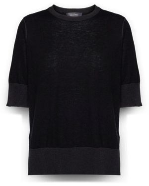 Elena Miro Round-Neck Knitwear - Black