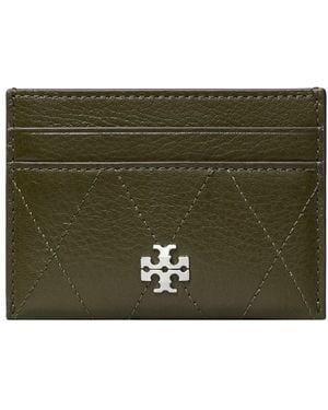 Tory Burch Charlie Quilted Card Case - Grün