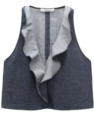 Dorothee Schumacher Fluid Denim Top - Blau
