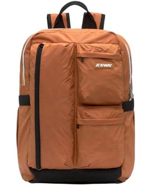 K-Way Leichter Praktischer Rucksack Ambert - Braun