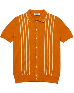 Gran Sasso Polo Shirts - Orange