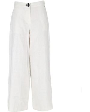 ARMANI EXCHANGE Broeken ,Wit ,Linnen Linnen Twill Palazzo Broek