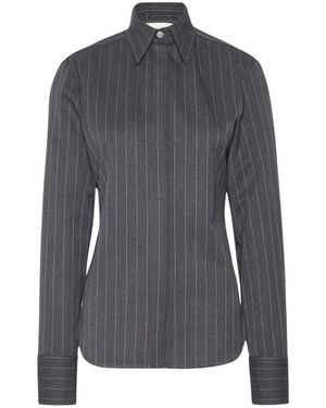 Sportmax Slim Wool Shirt - Grijs