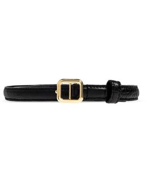 LIE STUDIO Accessoires ,Zwart ,Leer Georgia Slim Belt