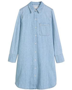 Marc O' Polo Kleedjes ,Blauw ,Katoen Shirt Kleedjes