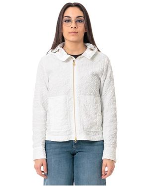 Colmar Jas Met Reliëflogo En Capuchon - Wit