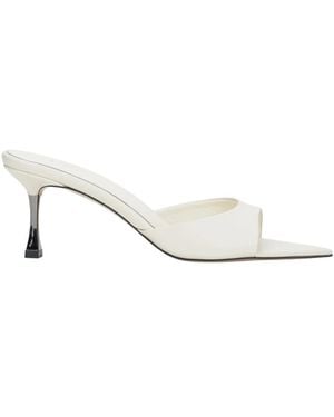ESTRO Heeled Mules - White