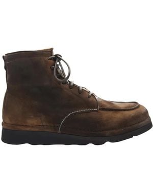 Alexander Hotto Lace-Up Boots - Brown