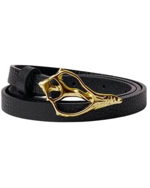 Rodebjer Accessoires ,Zwart ,Leer Petit Shell Pebble Belt