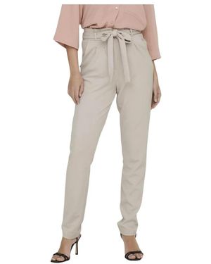 Jacqueline De Yong Slim-Fit Trousers - Neutre