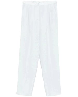 forte_forte Straight Trousers - White