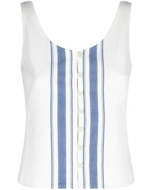 Low Classic Sleeveless Tops - Bleu
