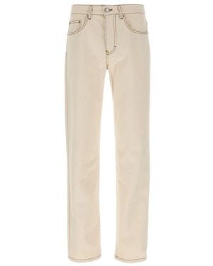 Ami Paris Klassieke Fit Jeans - Naturel