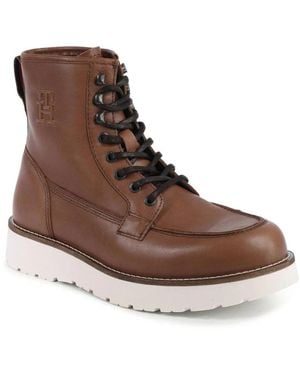 Tommy Hilfiger Lace-Up Boots - Brown