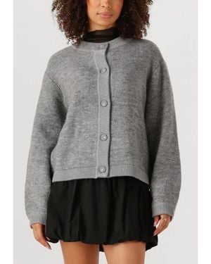 Object Truien & Vesten ,Grijs ,Objmerle Ls Lo Knit Bomber