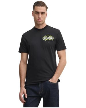 Philipp Plein Cotton T-Shirt Round Neck Ss Logos - Zwart