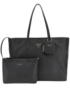 Guess Power Play Ii Grote Tech Tote - Zwart