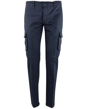 Kiton Slim-Fit Trousers - Blue