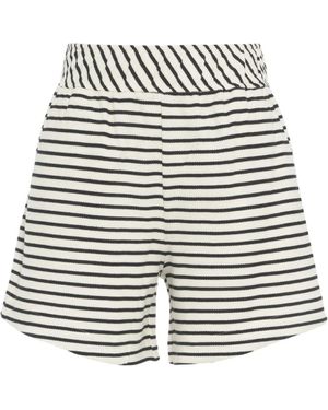 8pm Short a righe bianche per donne - Nero