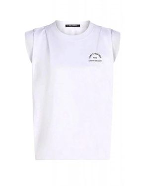 KARL LAGERFELD Mouwloze Top - Wit