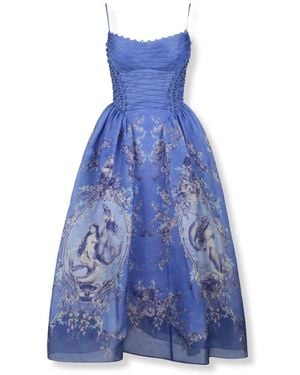 Zimmermann Midi Kleider - Blau