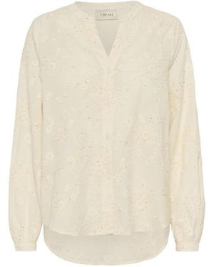 Cream Blouses - White