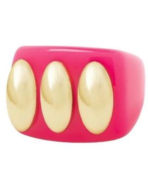 La Manso Accessoires ,Roze ,Knuckle Duster Ring