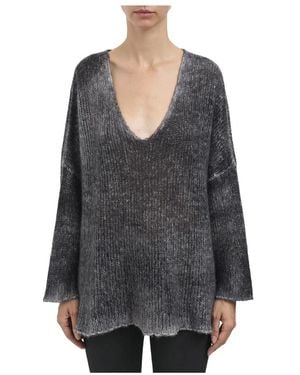 Avant Toi V-Neck Knitwear - Gris